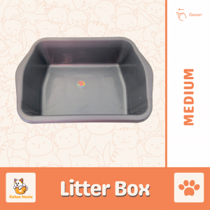 Peralatan Kucing – Tempat Pasir Medium