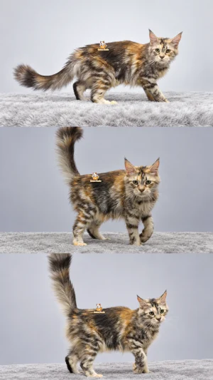 Itsumi – Kucing Mainecoon Betina 6 Bulan